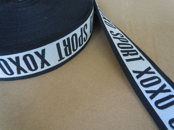 Custom Logo Good Stretch Jacquard Elastic Waistband / Underwear Elastic Band