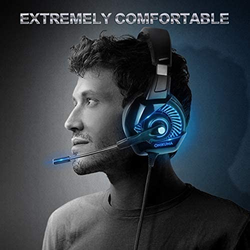 LED Light 20000Hz 2.2m ONIKUMA K6 Gaming Headset