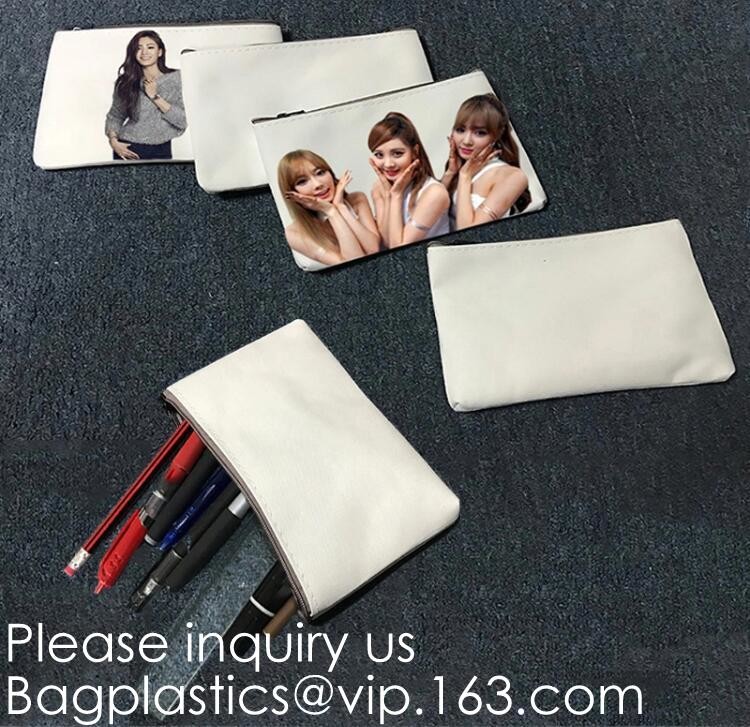 Stationery products Pencil Pouch Pvc Portable Pencil Case For Students,3 Ring Binder Zippered Pencil Pouches with Clear
