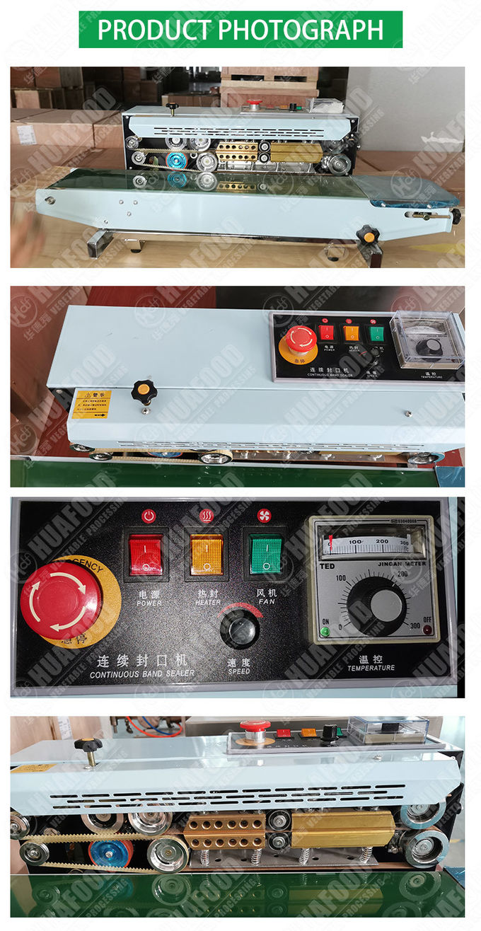 Eco Friendly Plastic Bags 12mm 16m/Min Food Sealing Machine