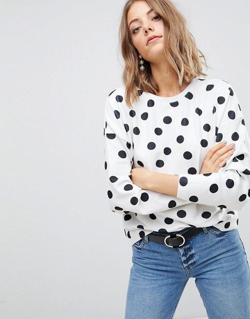 Custom 150cm 185gsm Polka Dot Knit Fabric 6% Spandex 47% Cotton 47% Modal