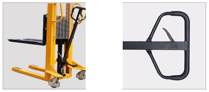 Flexible Manual Hydraulic Stacker , Manual Stacker Pallet Truck 1235mm ​Turning Radius