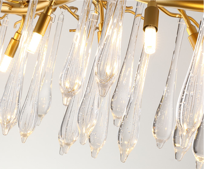 Water Droplet Chandelier High End Pendant Lights AC220V 5m2 -35m2