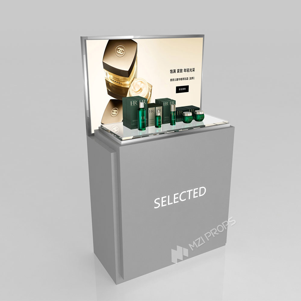 GDR06-CMM02 Beauty Display Stand with Optimized Display Space and Luxurious Style for Fashion Boutique