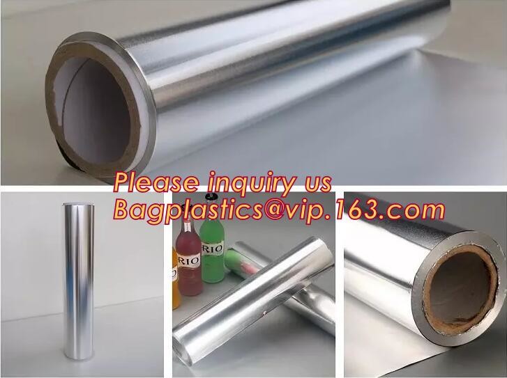 Eco Friendly Household 11micron Hamburger Wrapping Aluminium Foil Roll For Food Packaging Wrapping Foils, Embossed Alumi