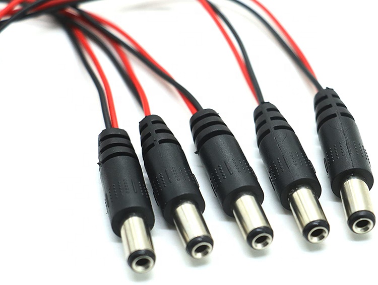 9V Battery Snap Clip Connector To DC Male 5.5mm/2.1mm Plug Power Cable for Battery Holders
