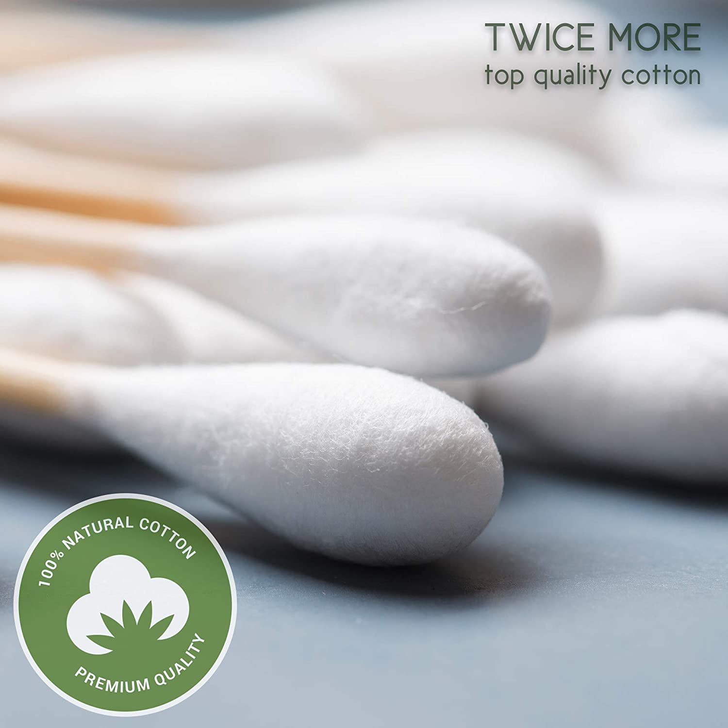 Premium Double Head Dental Consumables Ear-Clean Makeup Remover Cotton Swabs