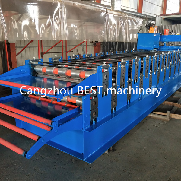 Three Layer Steel Corrugated Trapezoidal Roofing Sheet Making Machines