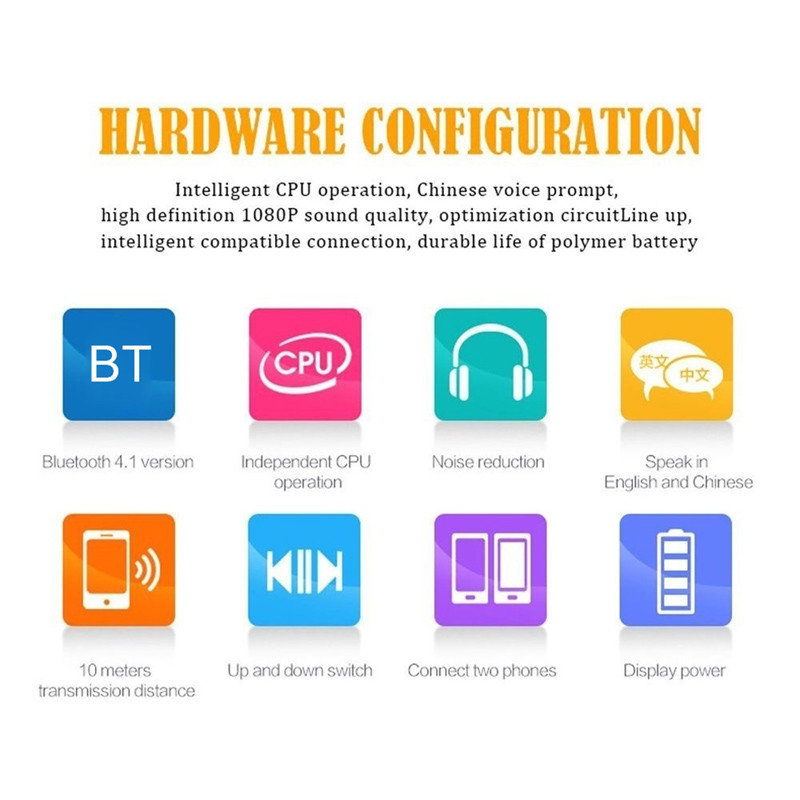 4.0 In Ear Wireless Bluetooth Earphone Magnetic Neckband Adsorption