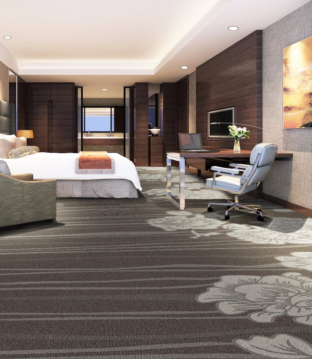 High cut low loop plain style carpet for Hotel room and Home