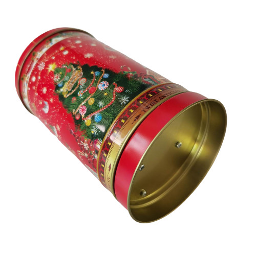 Empty Carousel Musical Biscuit Tin Container Recyclable Eco Friendly