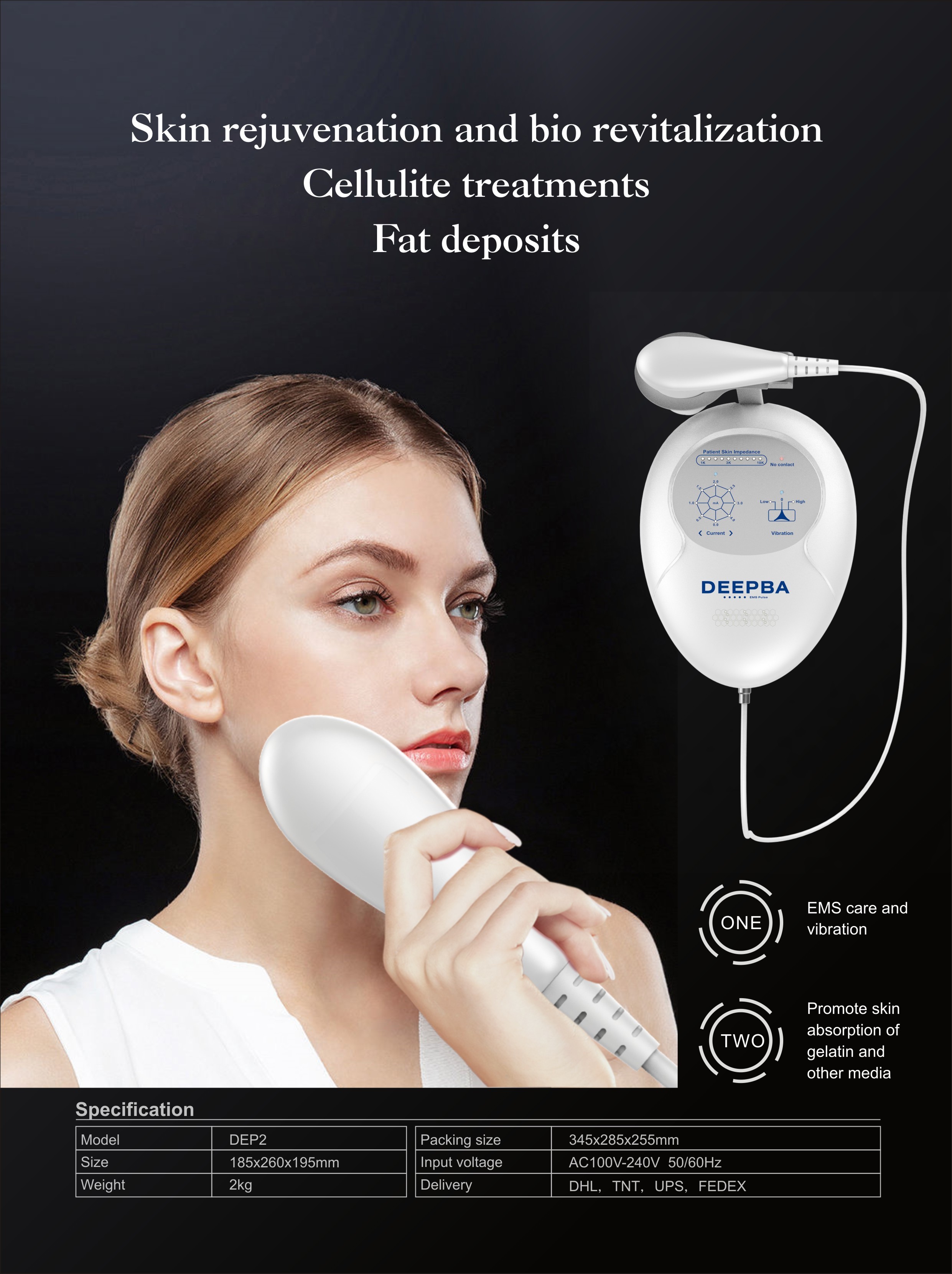 Commercial Non Invasive Skin Rejuvenation Machine , Stand Alone Skin Tightening Machine