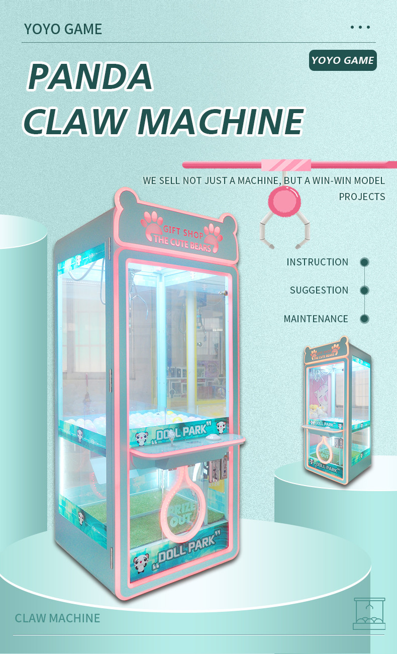 New Series Arcade Crane Claw Coin-Operated claw crane Machine for Sale Hot Selling Game Amusement Function