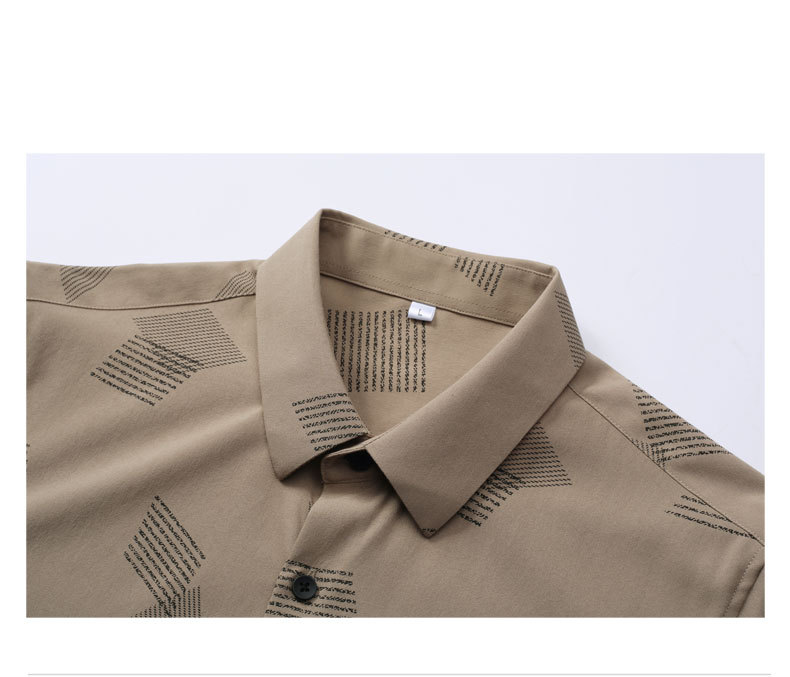 2022 100% cotton summer long sleeve shirt fashion solid design for men Pattern Type Solid