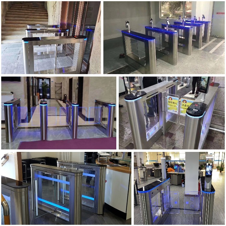 Tripod Vertical Waist Height Card Reader Turnstile Access Control System Gate DC24V