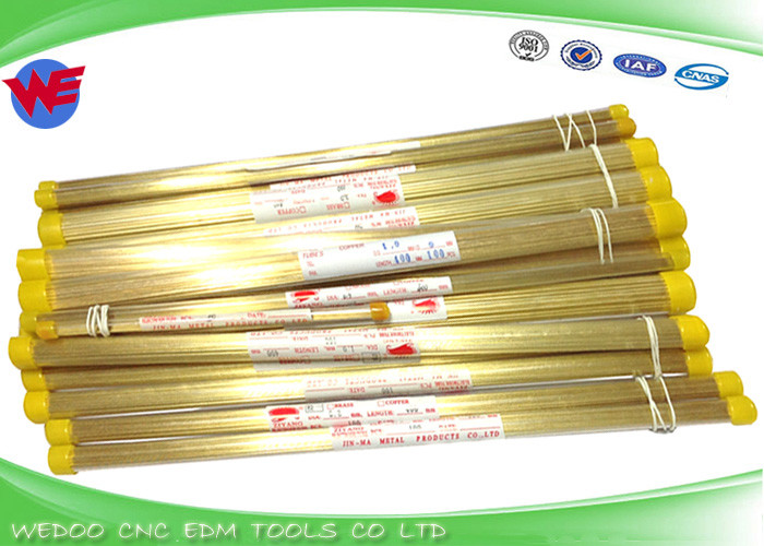 Fast Delivery EDM Brass Tubes / Multi Hole Brass Tubing 2.5 X 400 mmL 3.0x400
