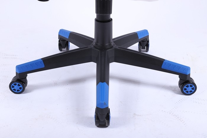 Blue Ergonomic Gaming Swivel Chairs 0.169CBM Revolving Chair Back Support Aluminium Base