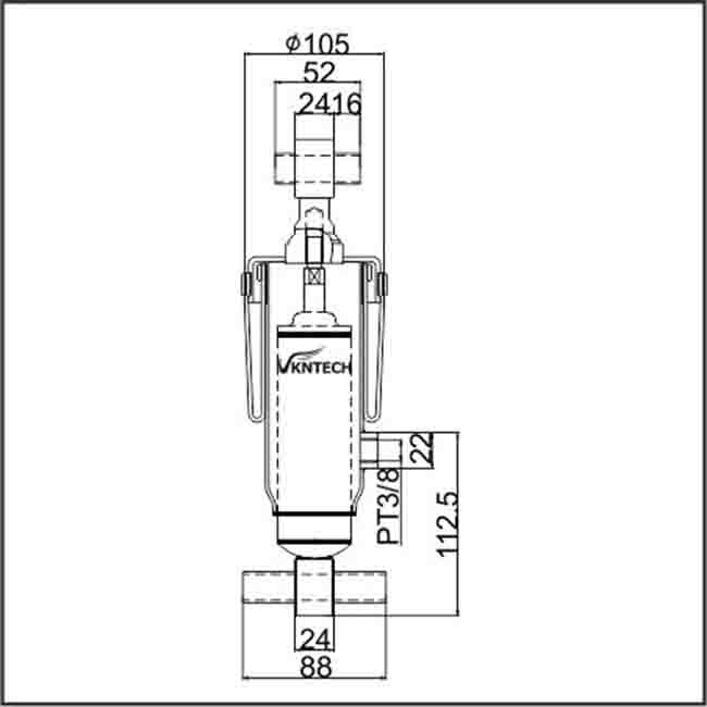 52270-1360 Suspension Shock Absorber For HINO 52270-1350 Bus 52270-1173 Hino Air Suspension VKNTECH 1S1350