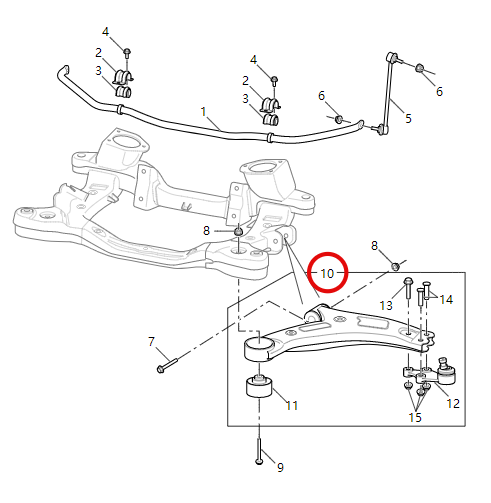 Front Lower Control Arm Assembly for EG 10/EUNIQ 7/G 10/G 20 Auto Parts 60x6x28cm