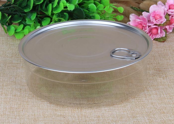 Plastic Packaging Tube Airtight Waterproof Clear Pet Jar With EOE Lid