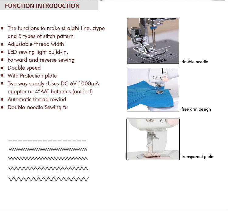 240*115*205mm Twin Needle Sewing Machine for Ukicra Mechanical Configuration Post-Bed
