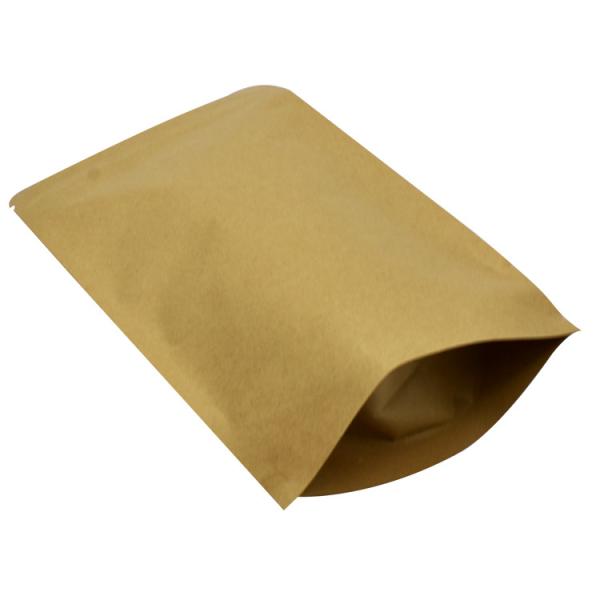 food grade kraft paper dried fruit packaging bag zipper seal bag for food