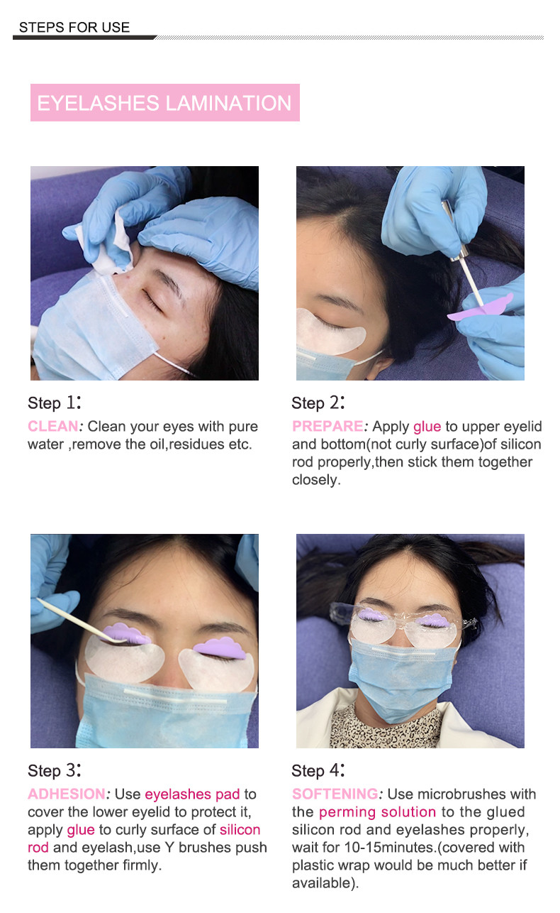 Hygienic DIY Eyelash Lift Kit With Eyelash Lift Aftercare Essence