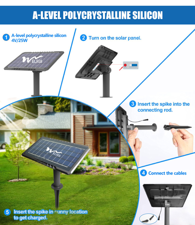 10m 2835 Outdoor Rope Solar Lights 3500K LiFePO4 Solar Led Tape Lights