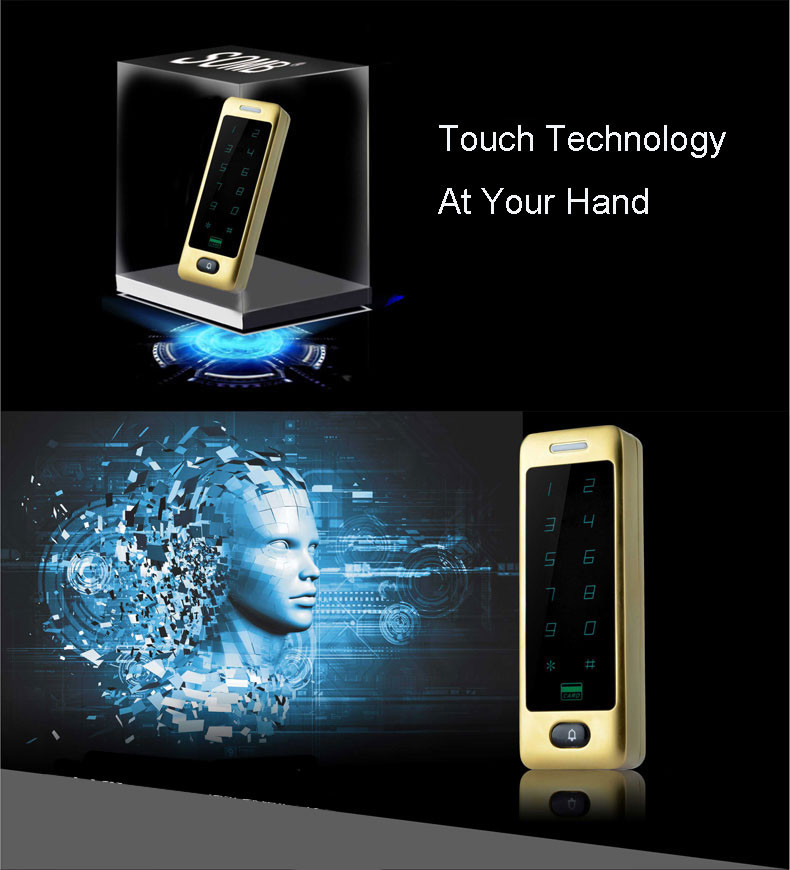 Wiegand RFID Card Access Control System Mifare Card Door Lock Without Software