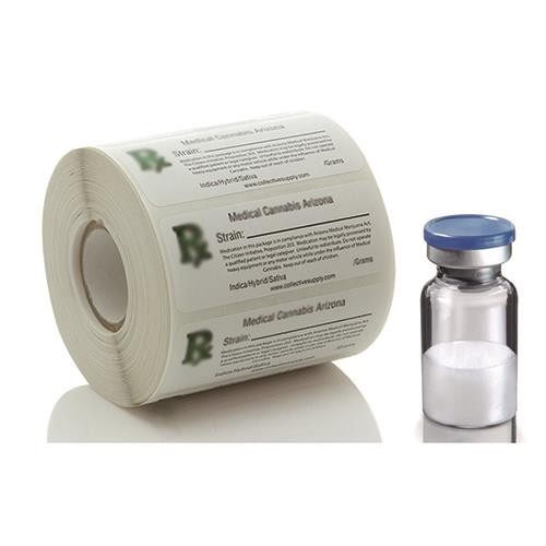 Waterproof Pantone Color Medication Warning Labels , Aspirin Warning Label
