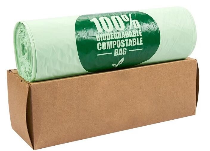 OEM Biodegradable Compost Bags On Roll Supermarket Food Waste Caddy Liner