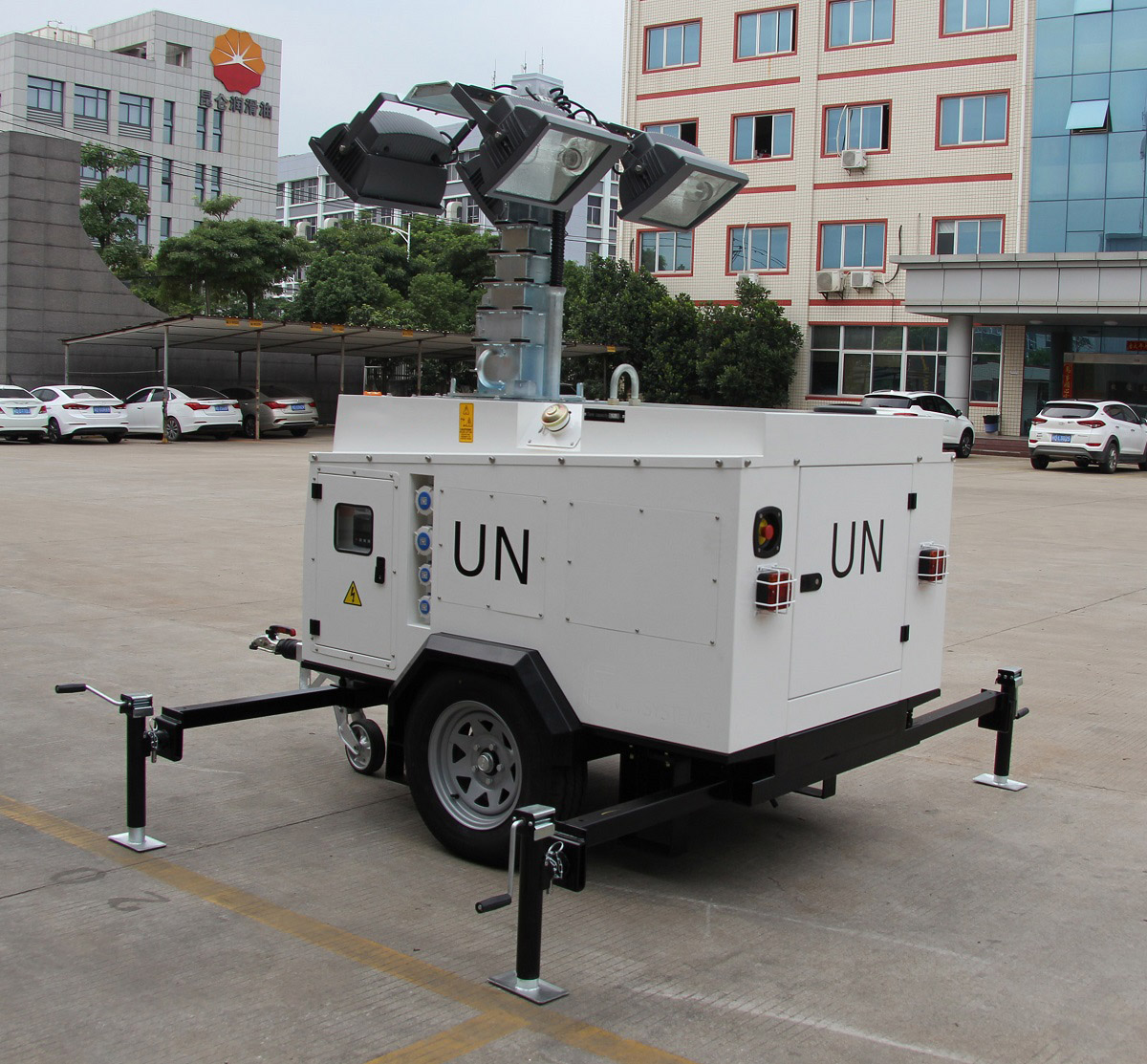 4X1000w 7m 9m Portable Generator Light Tower Trailer Mounted