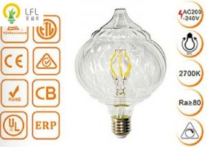 Buy cheap Clear Glass Decorative Led Light Bulbs , Dimmable Tip Pumpkin LED Chandelier Bulbs product