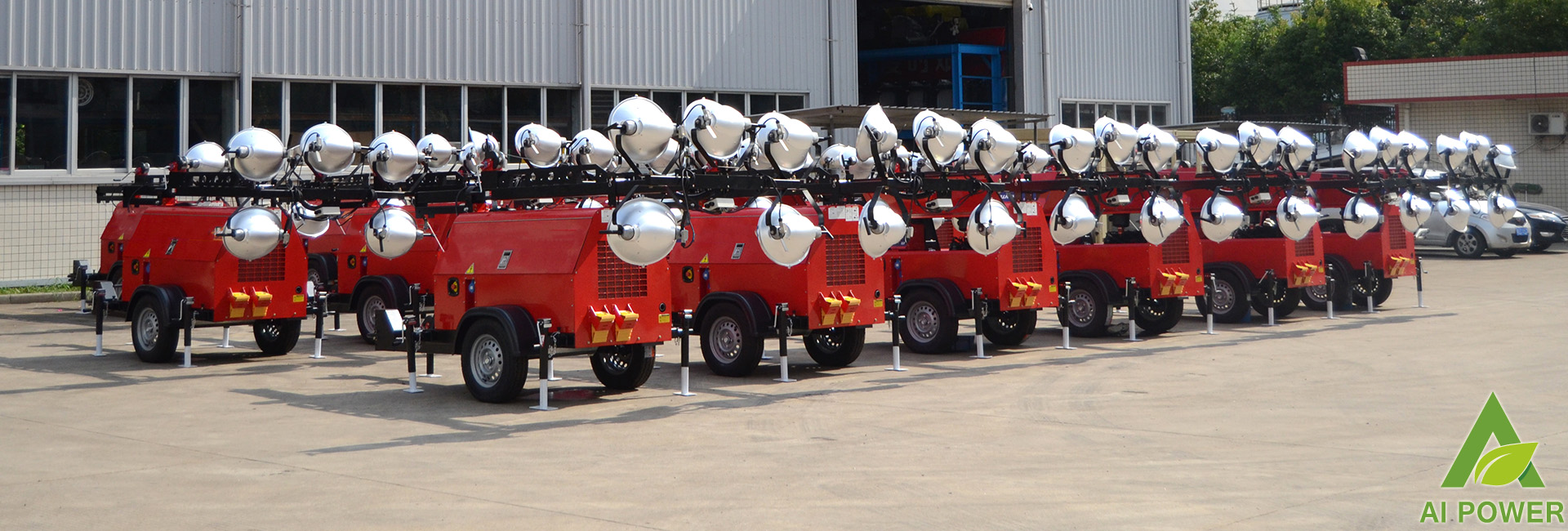 4x350 Watts Portable Light Tower