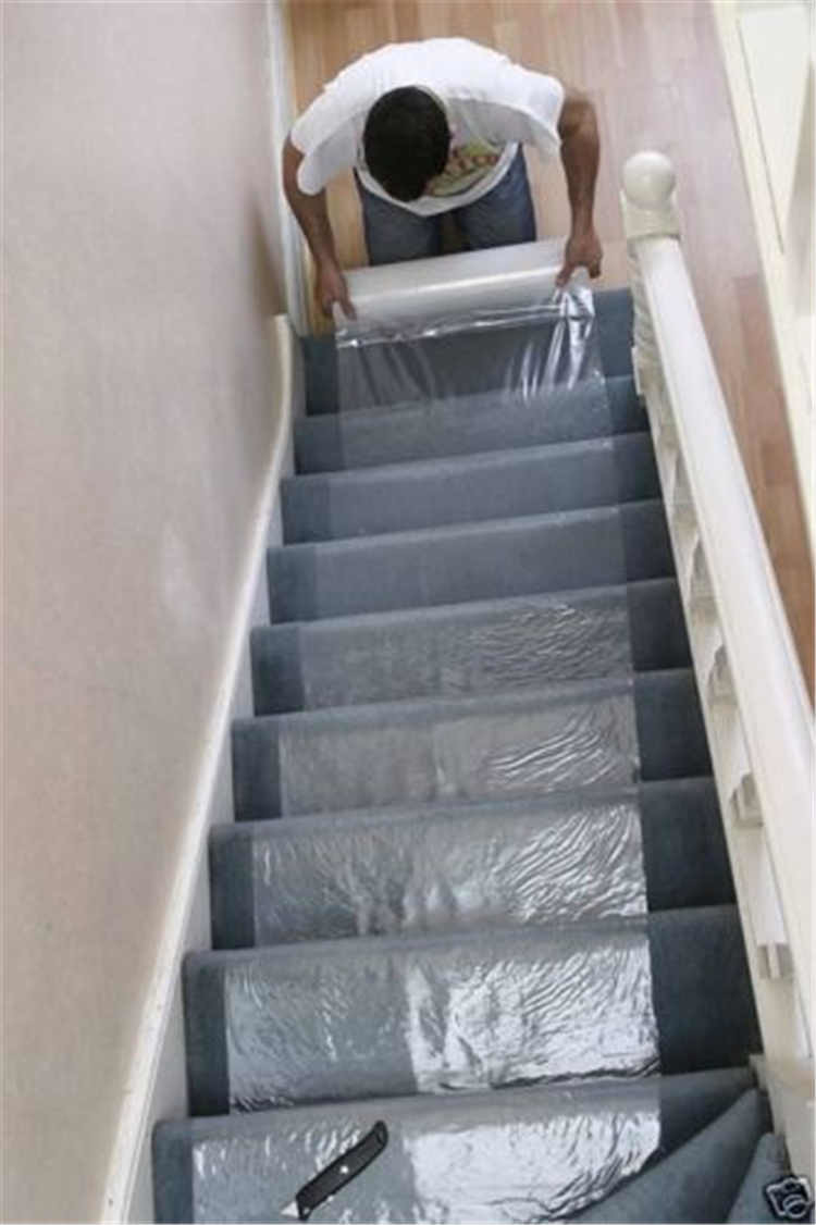 24" 200' Carpet Shield Self Adhesive Film For Stairs Rug