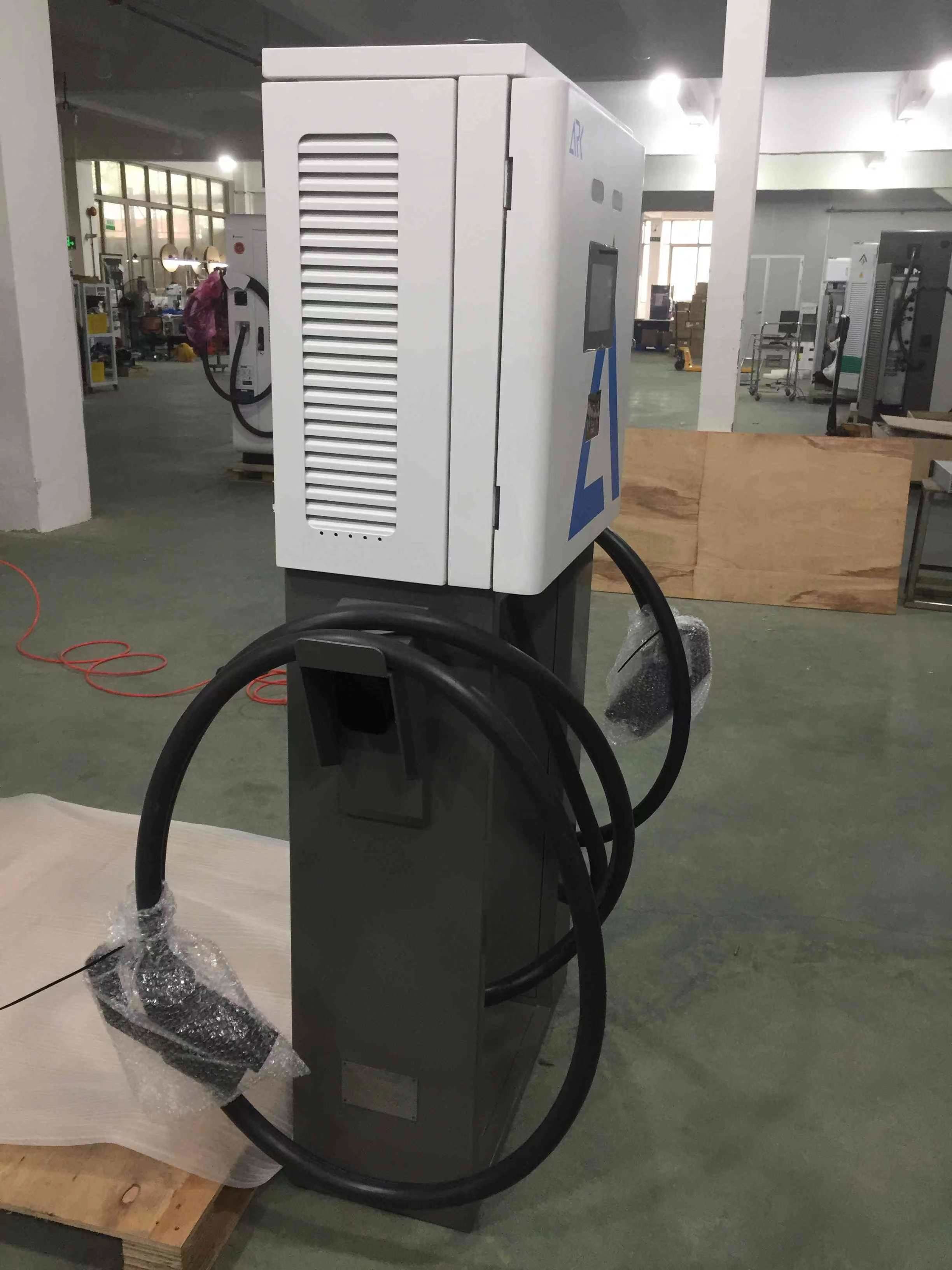 40KW DC Fast EV Charging Station Integrated CCS & CHAdeMO Connectors With OCPP 1.6