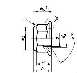 Prevailing Torque Type Flange All Metal Lock Nut Din 6927 Iso 7044 M5 Class 8 Dacromet
