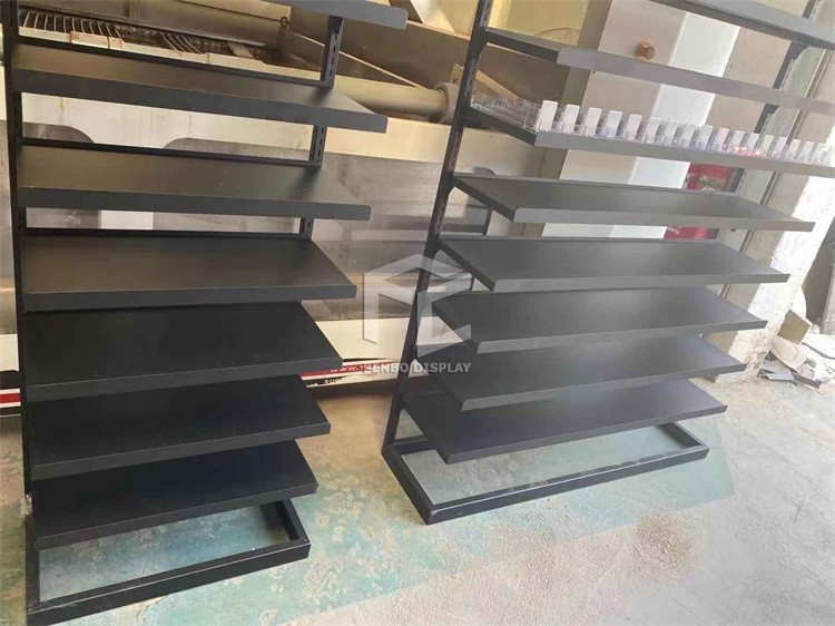 ODM Cigarette Store Display Shelf EPE Foam Powder Coated