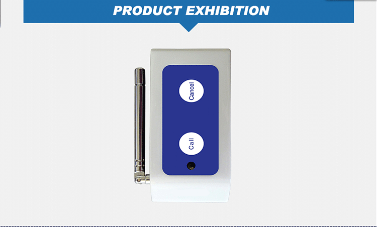 2.5km long signal coverage with antenna wireless service call button pager