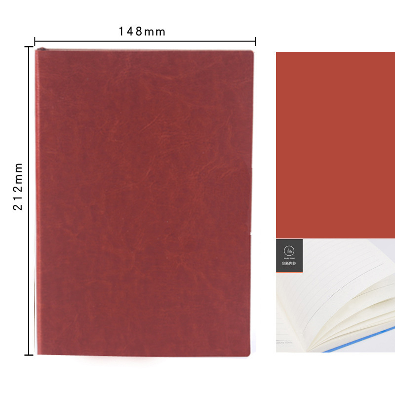 2022 Custom Logo Pu Leather Softcover Notebook Journal for Daily Weekly Monthly Planner