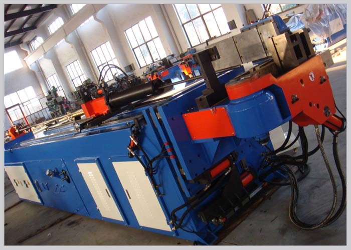 220v / 380v Exhaust Pipe Bending Machine , Microcomputer Control Mandrel Exhaust Bender