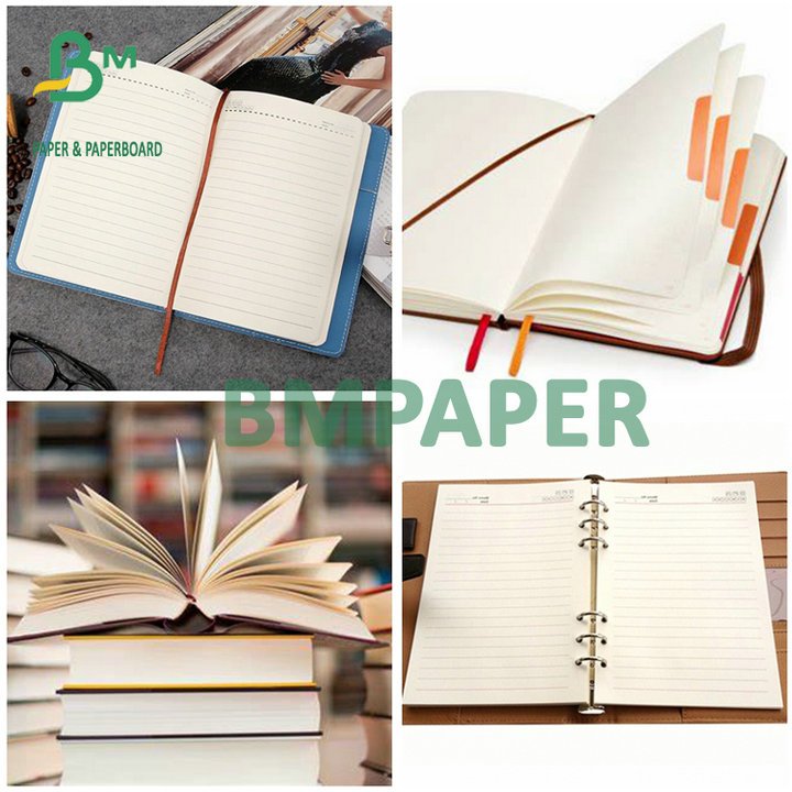 Sheet Packing 65g 70g Cream Offset Paper Uncoated For Notebook Printing