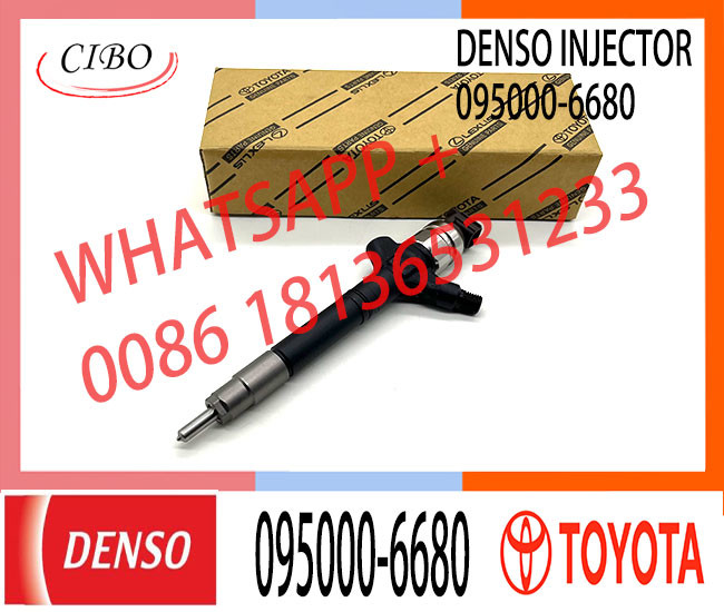 1AD-FTV diesel fuel injector 095000-6680 engine parts injector nozzle 095000 6680 0950006680 for Toyota RAV4 2.0 D