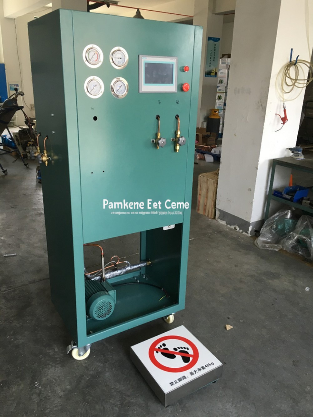 360mm Width R410A Refrigerant Gas Recovery Unit Auto Ac Recovery System