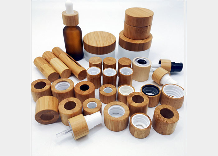 10g - 100g Bamboo Cream Jar Lotion Bottle For Cosmetic Packaging
