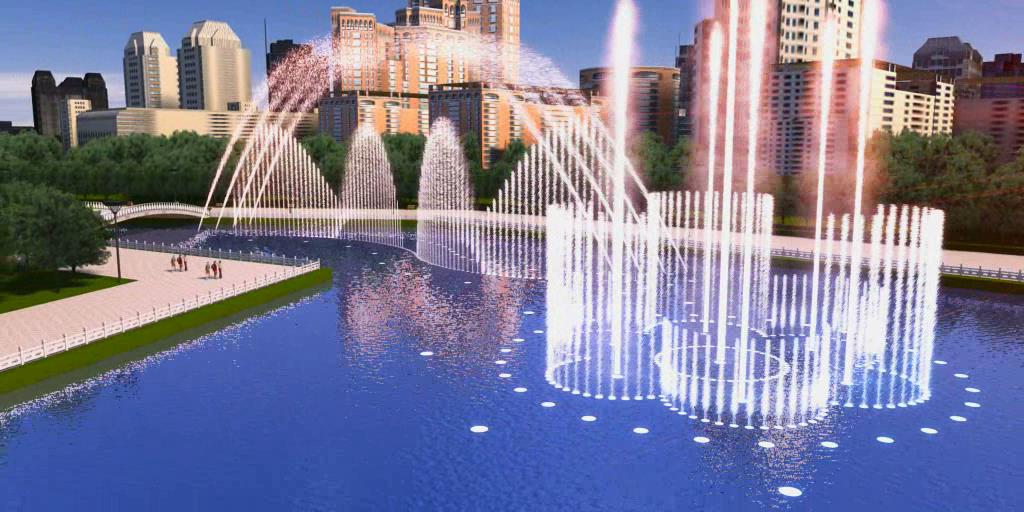 Floating fountain by experienced factory