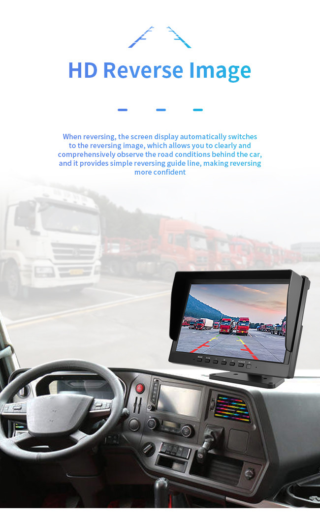 10 Inch Car DVR Camera 4 Way Truck Traffic Reversing Video Fixed Speed Measurement