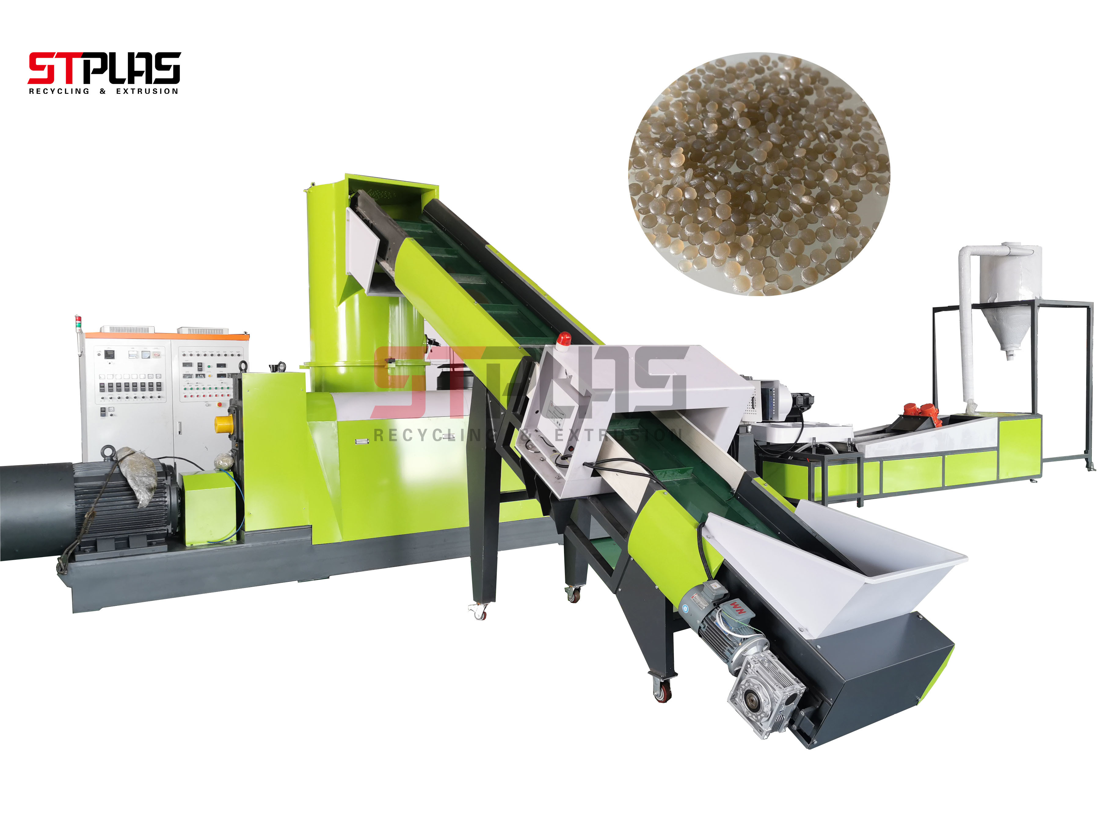 PE PP Extruder Industrial Plastic Recycling Pellet Machine Plastic Granulator