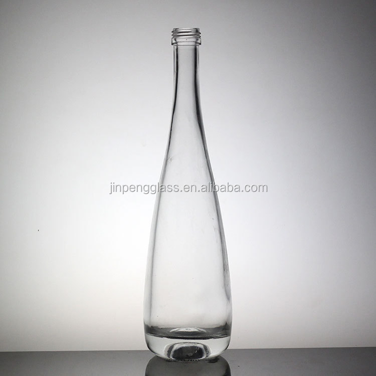 Clear Apple Shaped Juice Bottle 500ml High Flint Glass Bottle with Plastic Cap