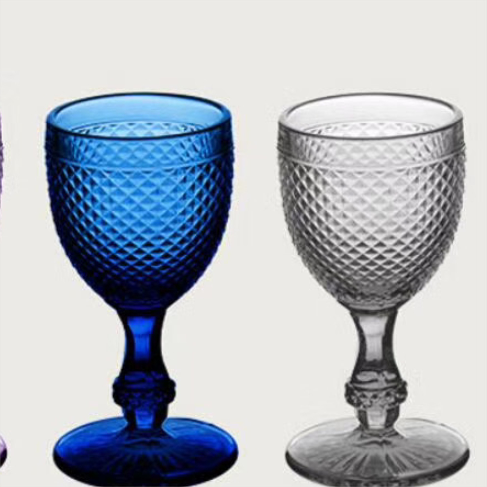 Gold Edge Clear Wine Champagne Water Glasses Party Personalised Wedding Glassware